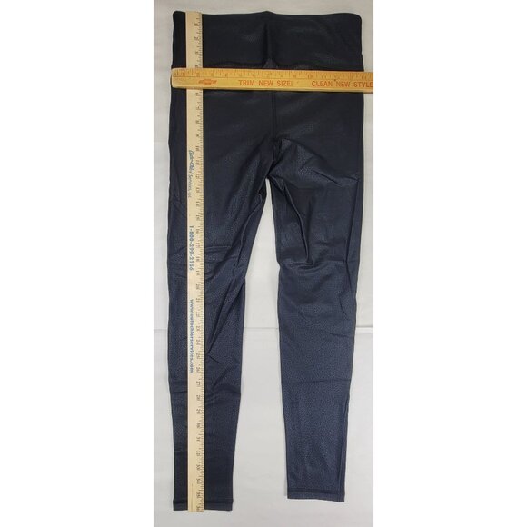 Mono B Foil Leggings Highwaist Black Womens Medium Polyester & Spandex - Picture 5 of 5